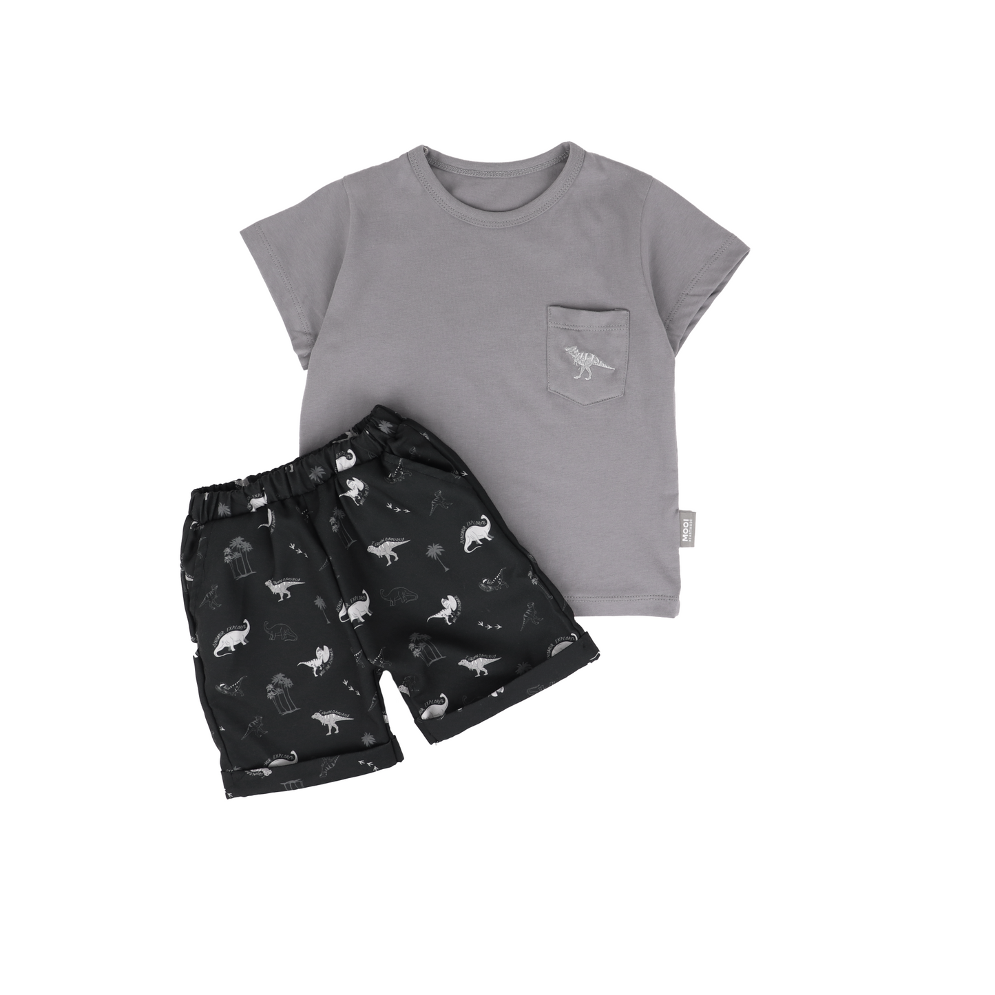 Mooi Setelan Anak Kaos Anak Tshirt Pocket Tee Set
