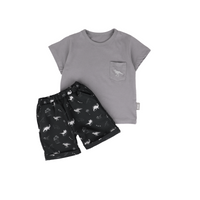Mooi Setelan Anak Kaos Anak Tshirt Pocket Tee Set