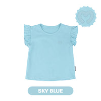 Mooi Atasan Anak Perempuan Comfy Girls Ruffle T-shirt