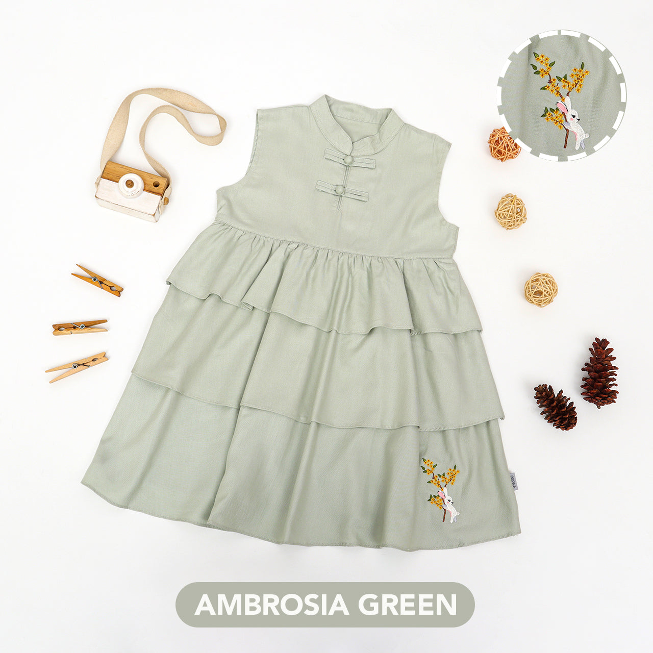 Mooi Dress Anak Perempuan Jia Dress Layer