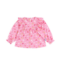 Mooi X Dinda Puspitasari Atasan Anak Perempuan Lola Top Ruffle