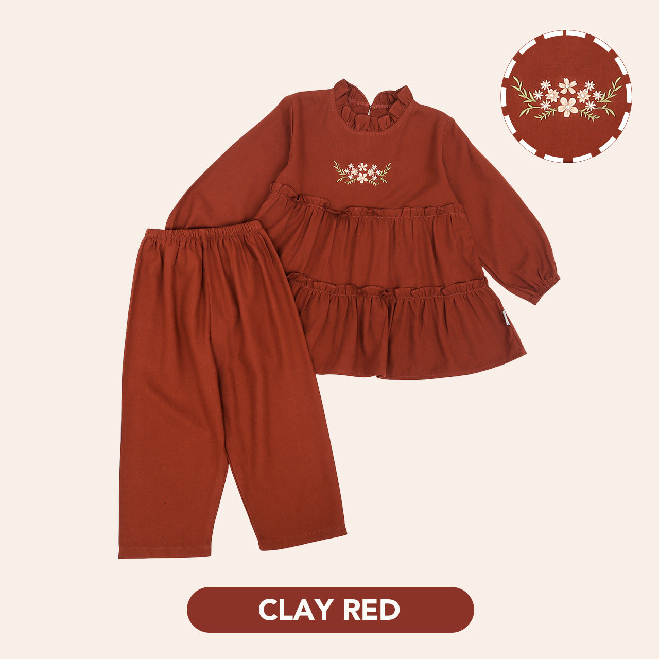 Mooi Setelan Anak Perempuan Raya Collection Maira Tunik Set