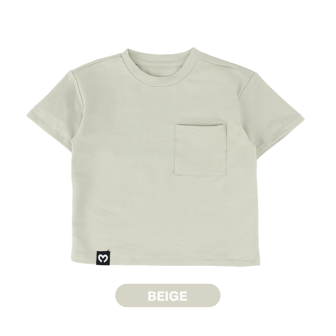 Mooi Kaos Anak Pocket Unisex Comfy Oversized T-Shirt Pocket Kids