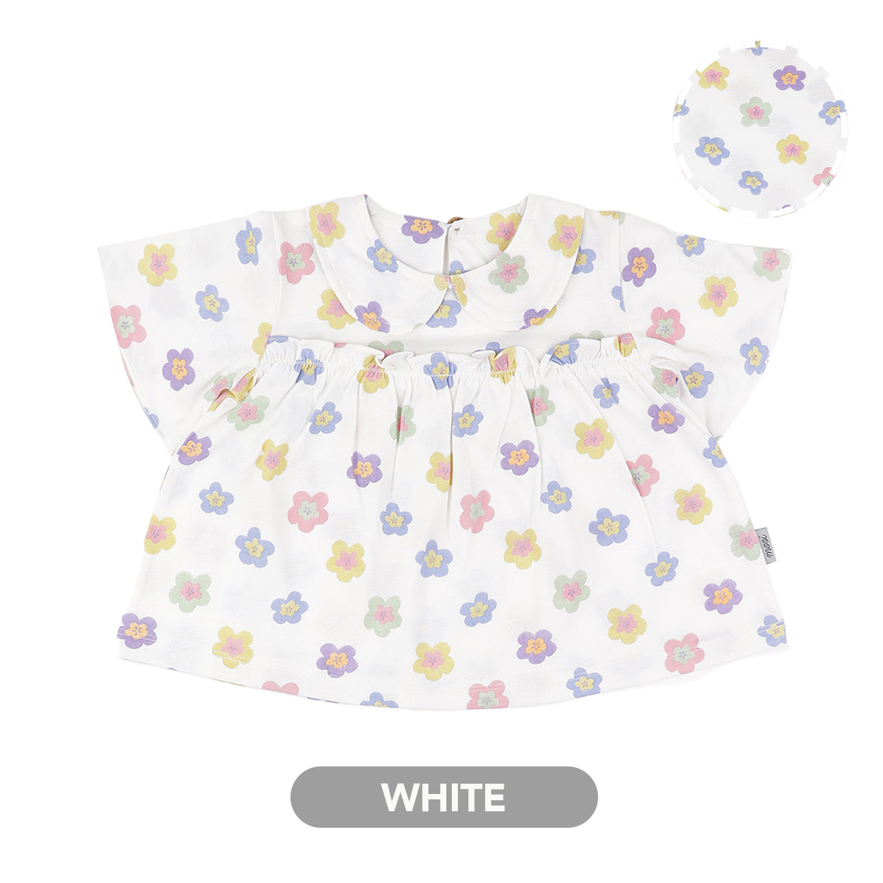 Mooi Atasan Anak Perempuan Rora Ruffle Top