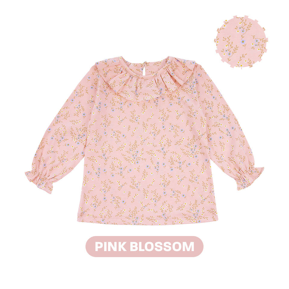 Mooi Atasan Anak Perempuan Erica Ruffle Top