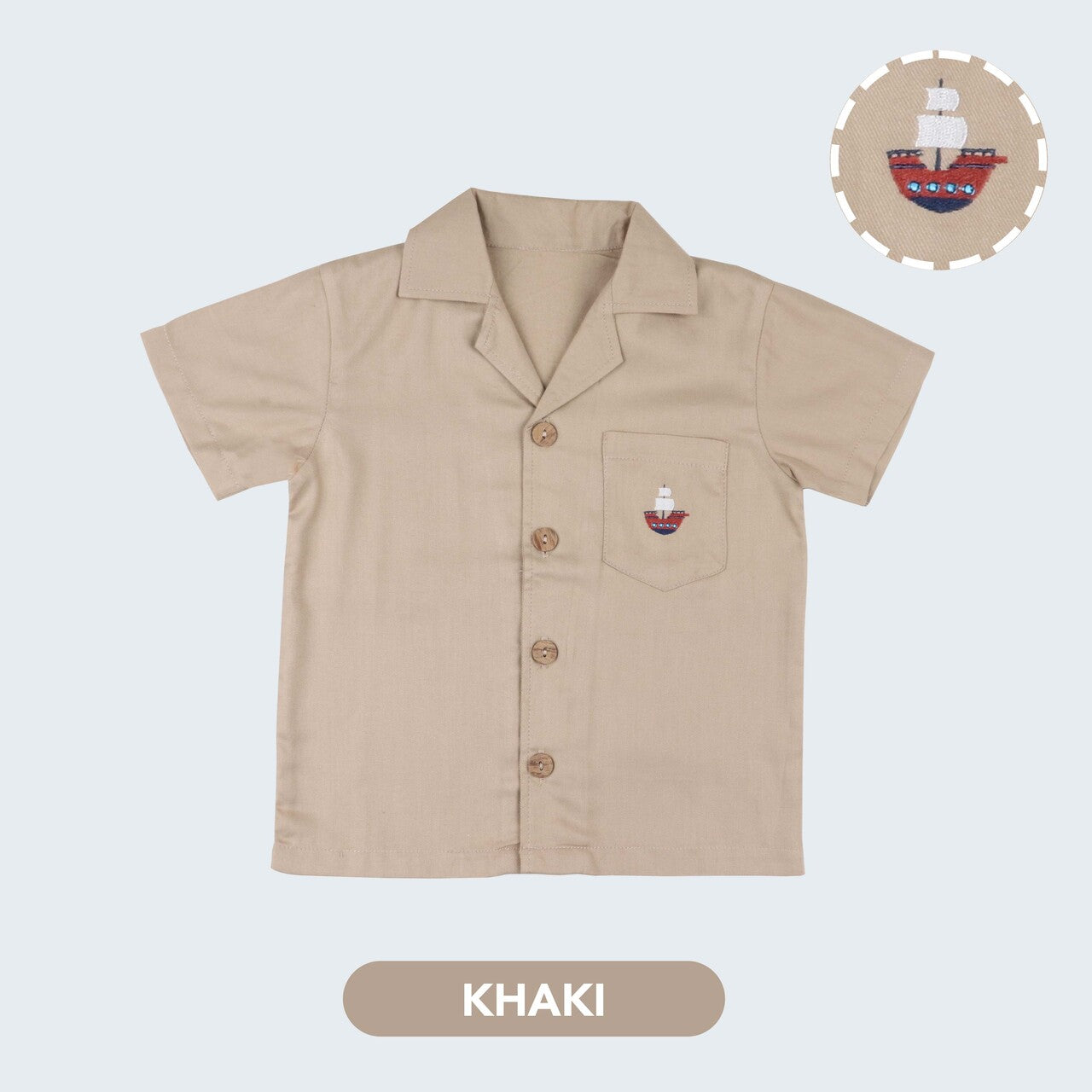 Mooi Kemeja Anak Laki-laki Arka Pocket Shirt V1