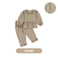 Mooi Setelan Anak Perempuan Raya Collection Asra Tunic Ruffle Set