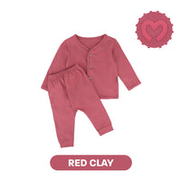 Mooi Setelan Panjang Bayi Comfy Baby Long Button Set