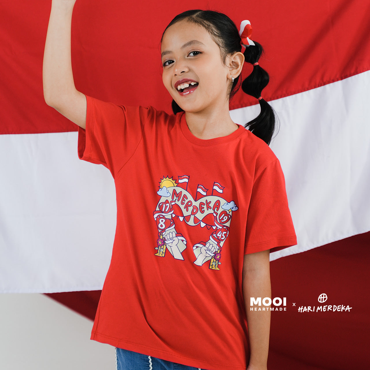 Mooi x Hari Merdeka Kaos Kemerdekaan Anak T-shirt Anak Kemerdekaan