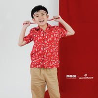 Mooi x Hari Merdeka Kaos Kemerdekaan Kemeja Anak Printed Shirt