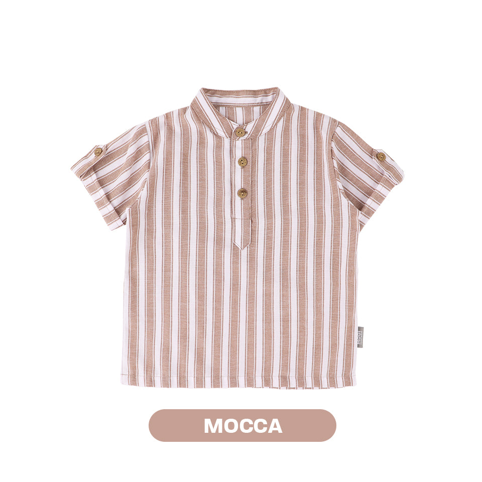 Mooi Kemeja Anak Laki-laki Enzo Striped Shirt