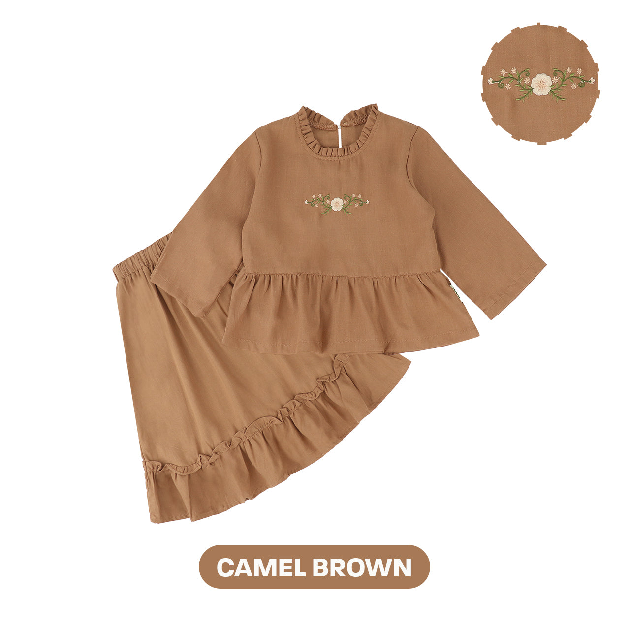 Mooi Setelan Anak Perempuan Raya Collection Ghina Tunik Set