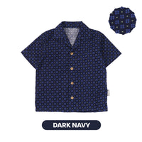 Mooi Kemeja Anak Laki - Laki Kemeja Katun Motif Gama Shirt