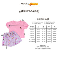 Mooi x Jumbo Setelan Anak Perempuan Meri Playset
