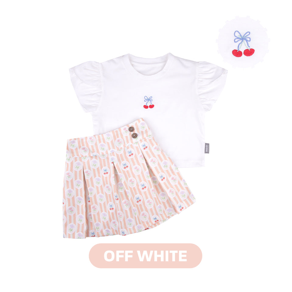 Mooi Setelan Anak Perempuan Ella Skort Set