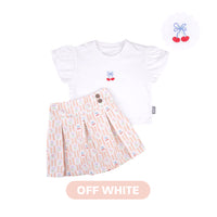 Mooi Setelan Anak Perempuan Ella Skort Set