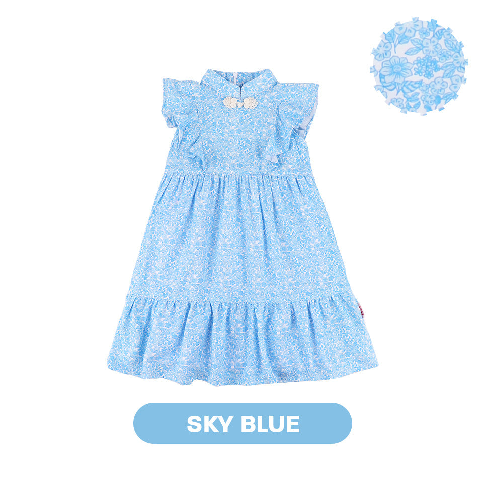 Mooi Dress Anak Perempuan Lunar Collection Daisy Cheongsam Dress