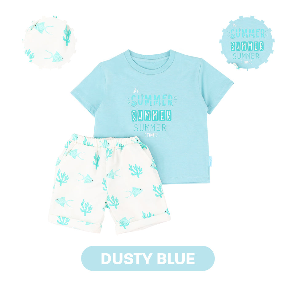 Mooi X Dinda Puspitasari Setelan Anak Kio Graphic Tee Set