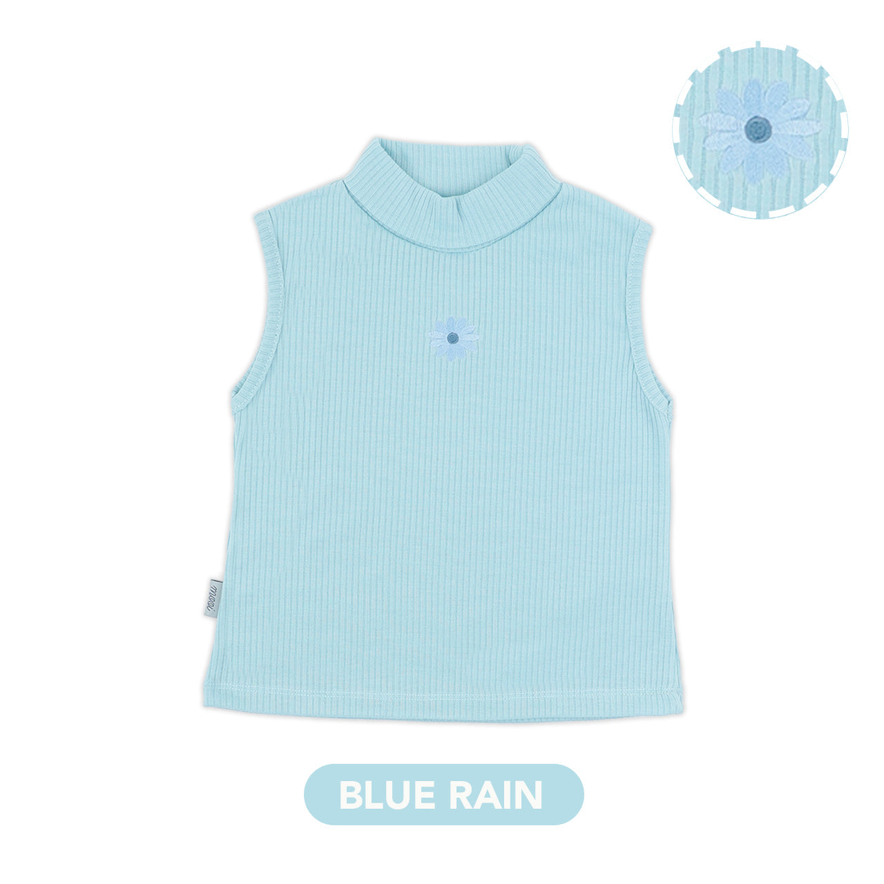 Mooi Atasan Anak Perempuan Yumiko Rib Top