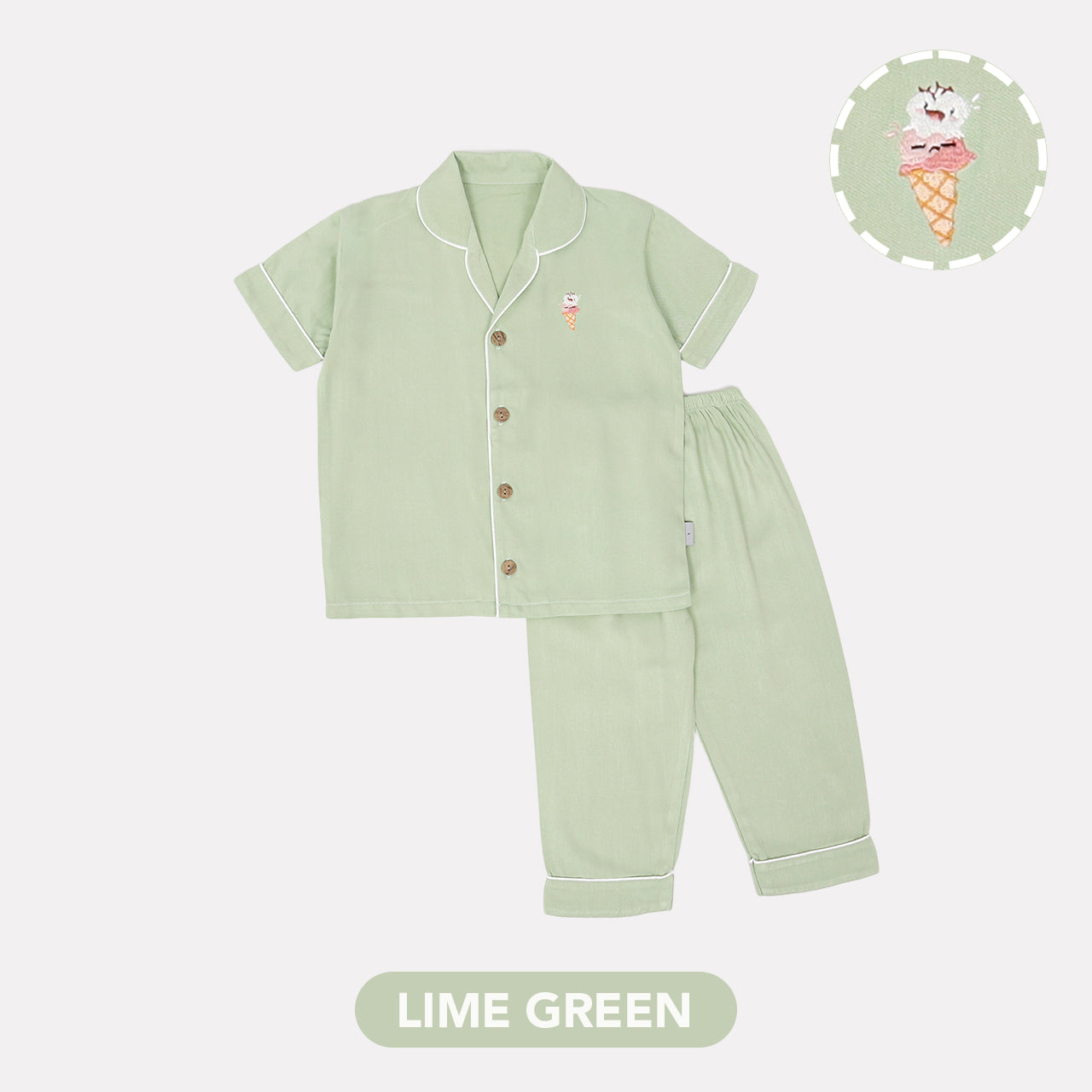 Mooi Piyama Anak Baju Tidur Anak Short Pajamas V1