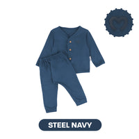 Mooi Setelan Panjang Bayi Comfy Baby Long Button Set