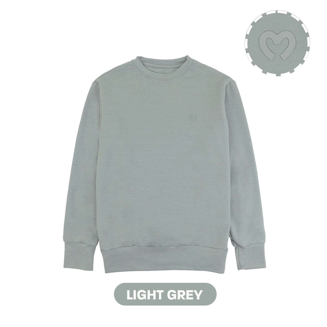 Mooi Sweater Dewasa Unisex Comfy Sweater Basic Adult