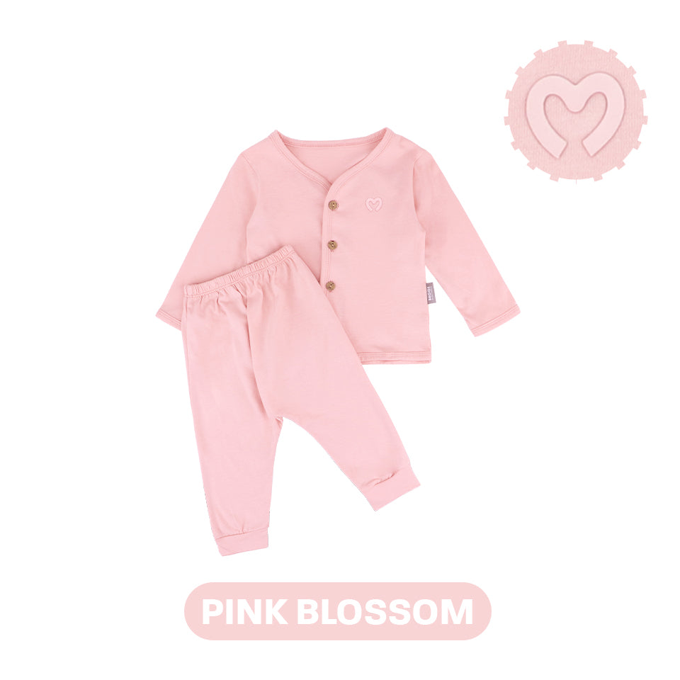 Mooi Setelan Panjang Bayi Comfy Baby Long Button Set