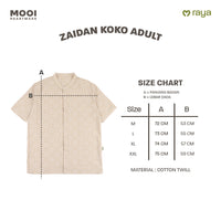 Mooi Atasan Pria Kemeja Pria Raya Collection Zaidan Koko