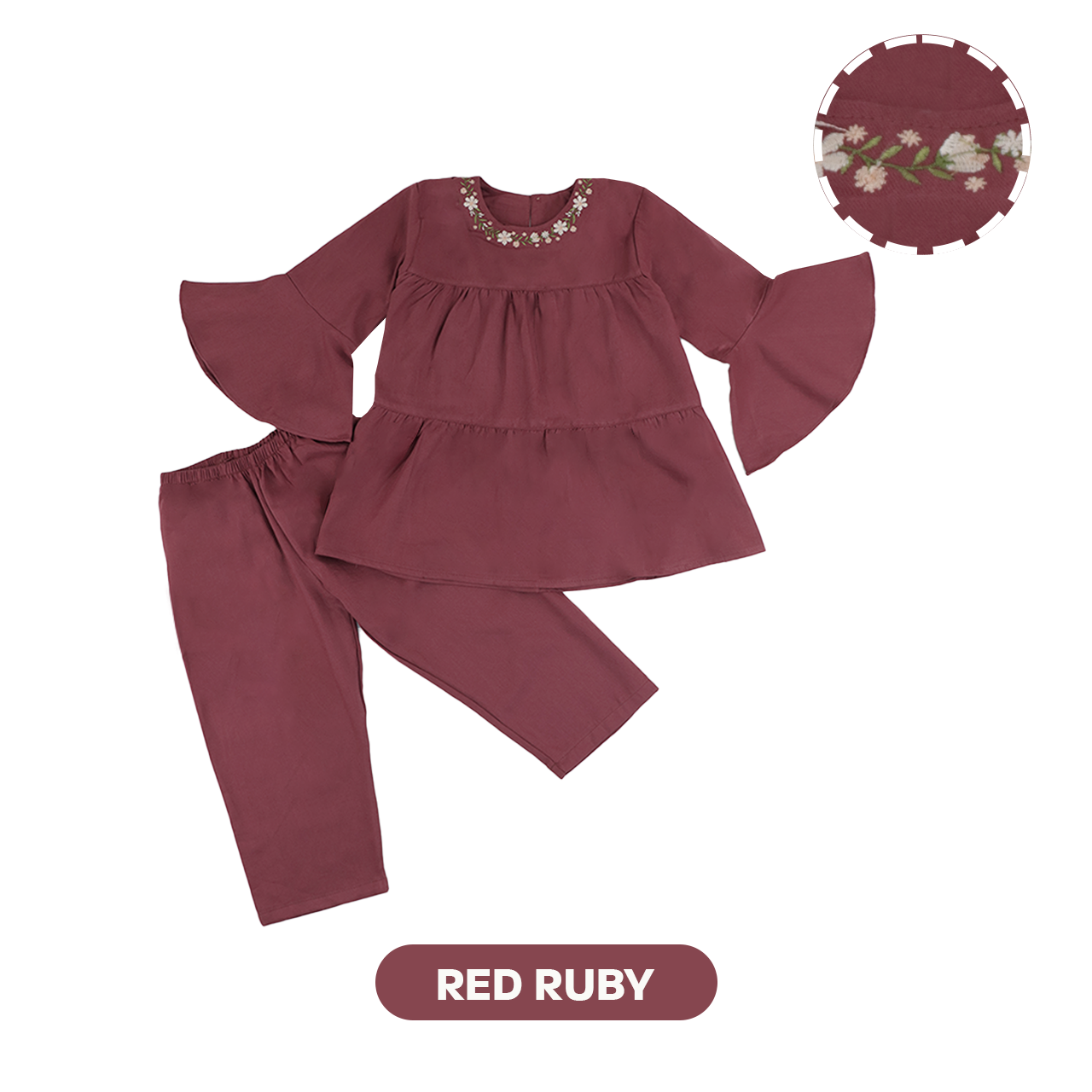 Mooi Setelan Anak Perempuan Nuha Tunik Set