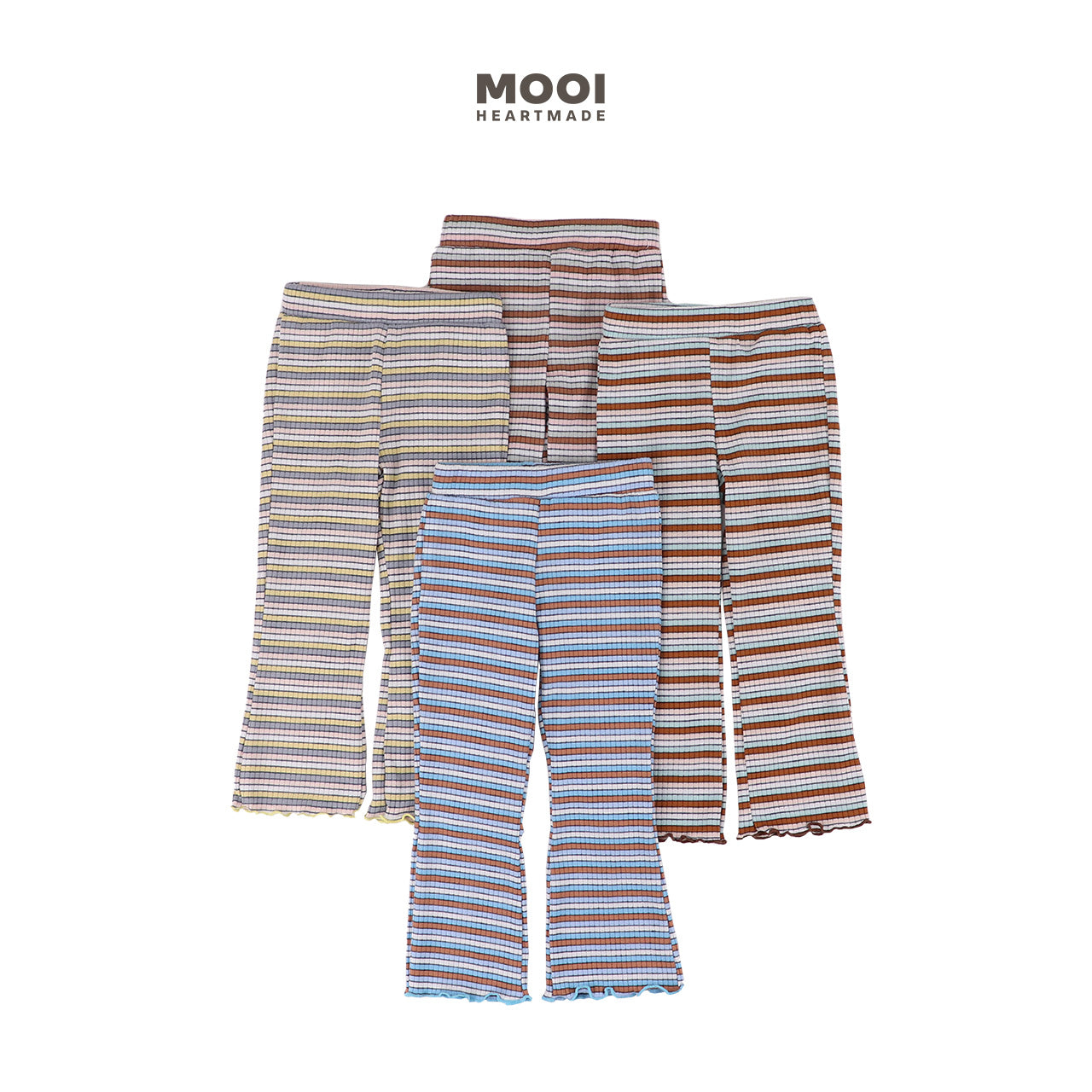 Mooi Celana Panjang Anak Perempuan Hinata Rib Striped Pants