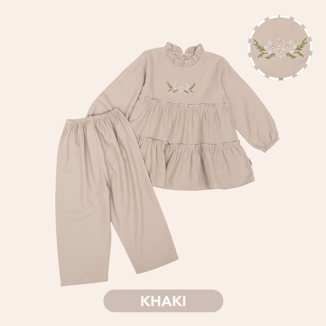 Mooi Setelan Anak Perempuan Raya Collection Maira Tunik Set