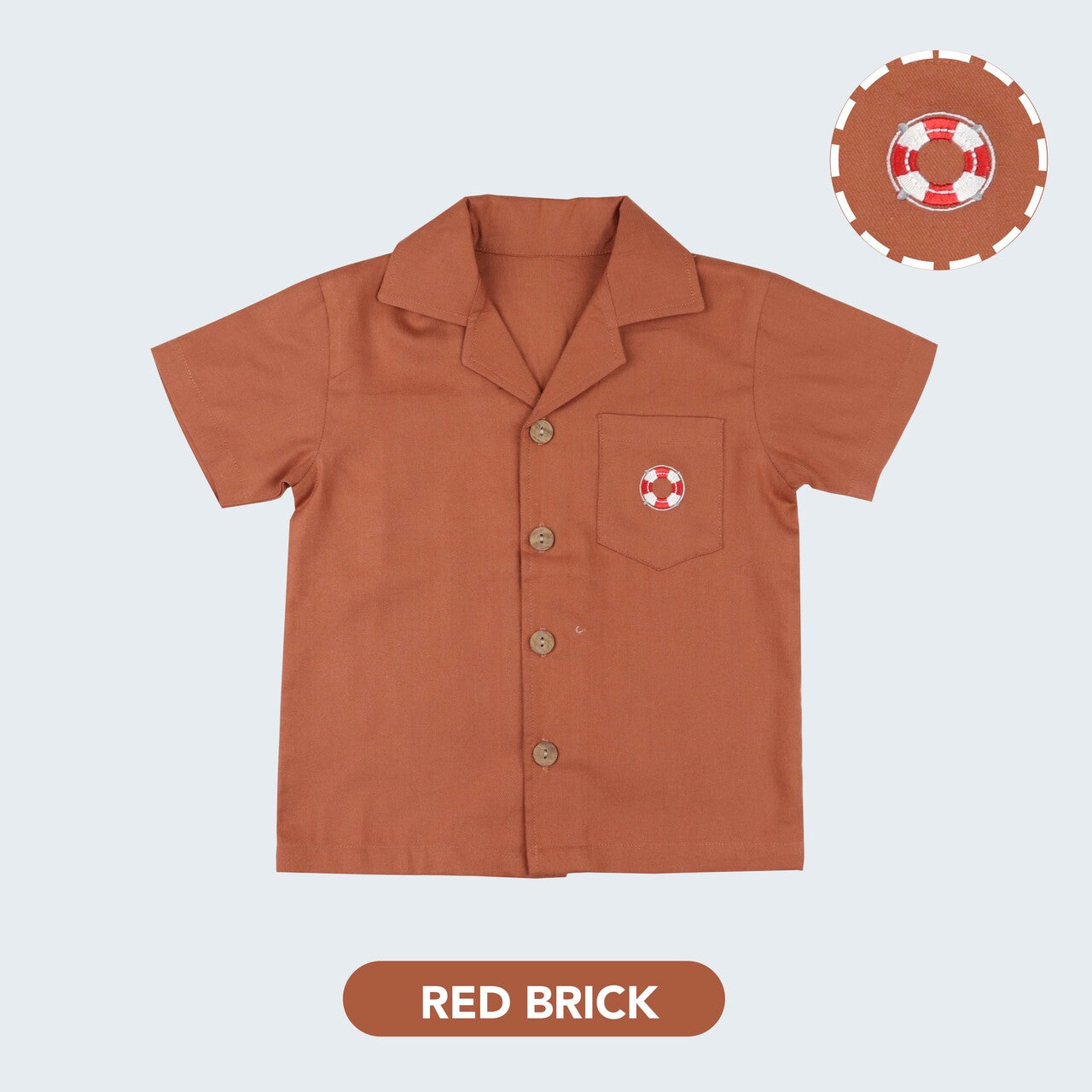 Mooi Kemeja Anak Laki-laki Arka Pocket Shirt V1