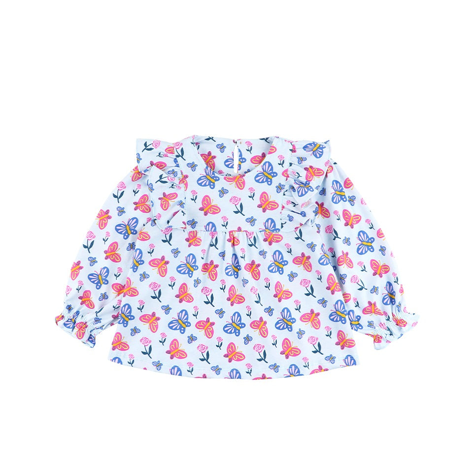 Mooi X Dinda Puspitasari Atasan Anak Perempuan Lola Top Ruffle
