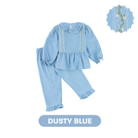 Mooi Setelan Anak Perempuan Raya Collection Asra Tunic Ruffle Set