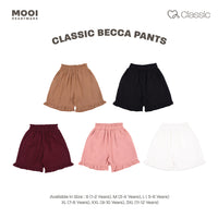 Mooi Celana Pendek Anak Perempuan Classic Becca Pants