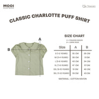 Mooi Atasan Anak Perempuan Classic Charlotte Puff Shirt