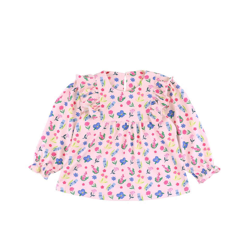 Mooi X Dinda Puspitasari Atasan Anak Perempuan Lola Top Ruffle