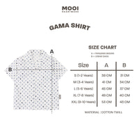 Mooi Kemeja Anak Laki - Laki Kemeja Katun Motif Gama Shirt