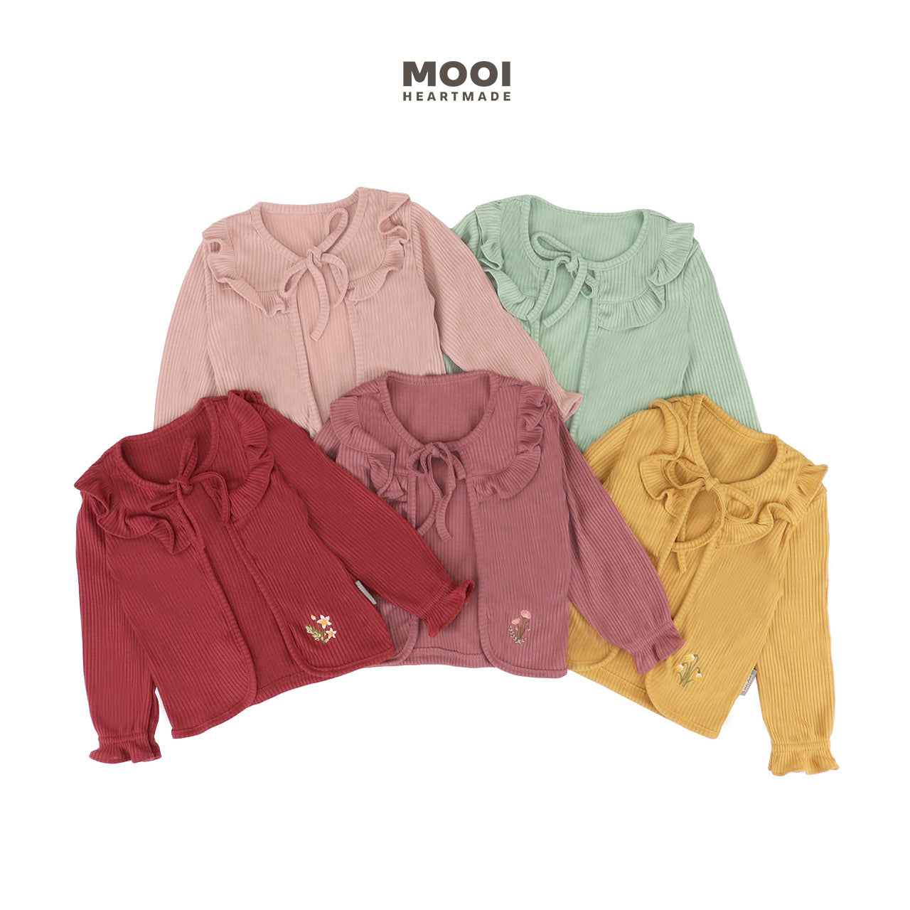 Mooi Cardigan Anak Two Pcs Rhea Rib Cardigan