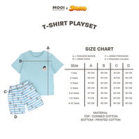 Mooi x Jumbo Setelan Anak T-Shirt Playset