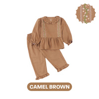 Mooi Setelan Anak Perempuan Raya Collection Asra Tunic Ruffle Set