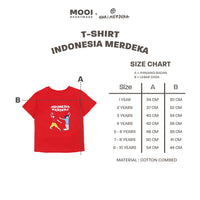 Mooi x Hari Merdeka Kaos Kemerdekaan Anak T-shirt Anak Indonesia Merdeka