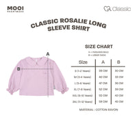 Mooi Atasan Anak Perempuan Classic Rosalie Long Sleeve Shirt