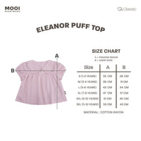 Mooi Atasan Anak Perempuan Classic Eleanor Puff Top