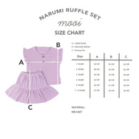 Mooi Setelan Anak Perempuan Narumi Ruffle Set