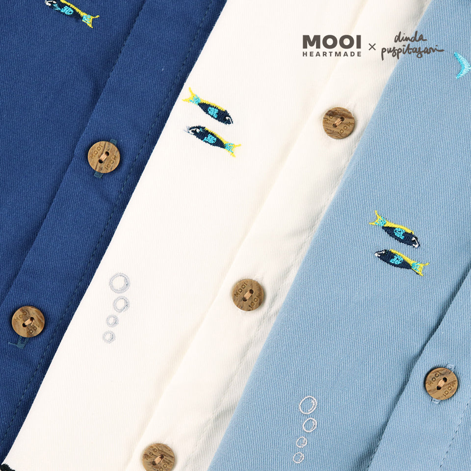 Mooi X Dinda Puspitasari Kemeja Dewasa Nolan Pocket Shirt Adult