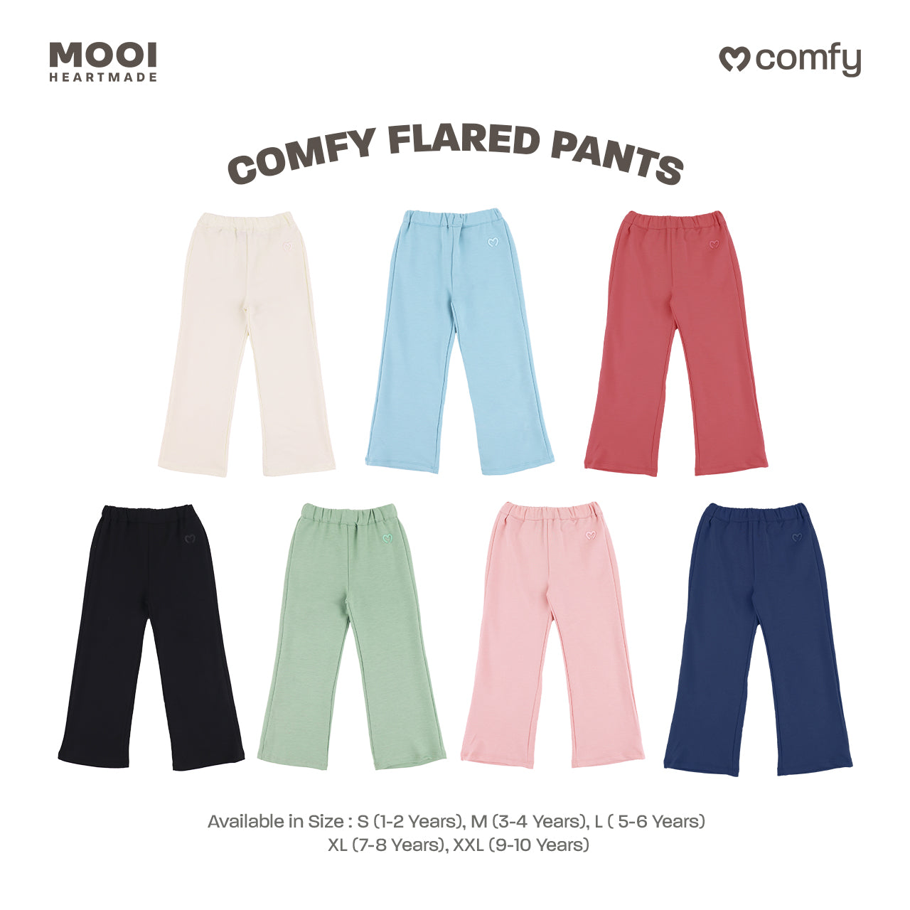 Mooi Celana Panjang Anak Perempuan Comfy Flared Pants
