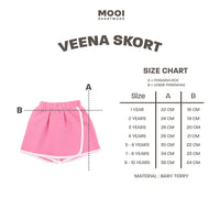 Mooi Rok Celana Skort Anak Perempuan Veena Skort