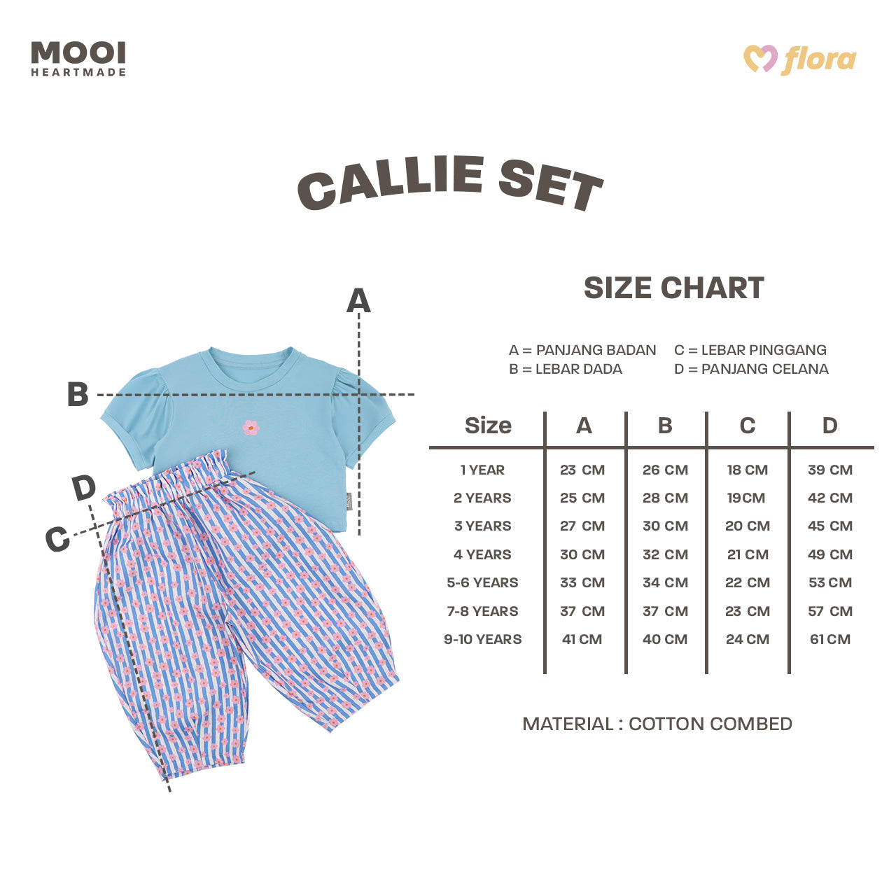 Mooi Setelan Anak Perempuan Callie Set
