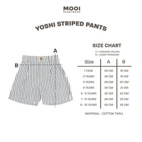 Mooi Celana Pendek Anak Laki-laki Yoshi Striped Pants